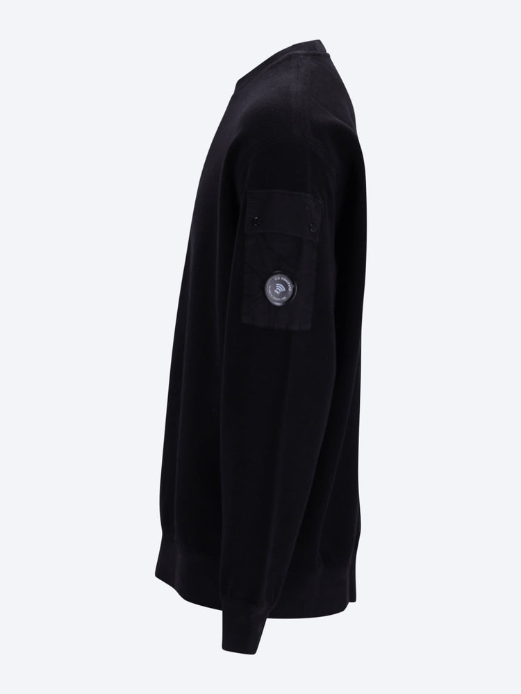 Brushed emerized diagonal fleece sweatshirt 2