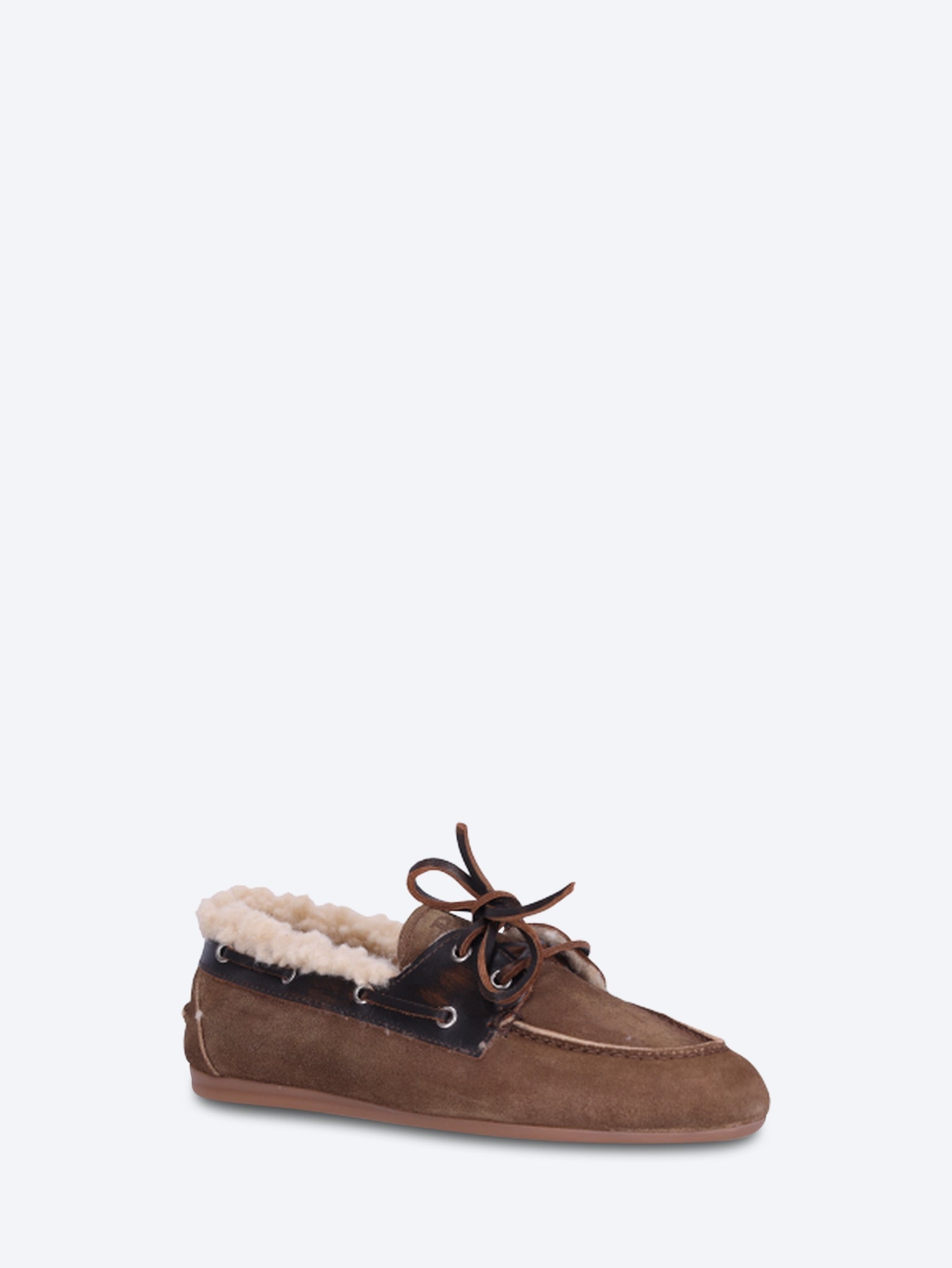 Boots-Loafer aus gebürstetem Fell – Wildleder/Leder 2