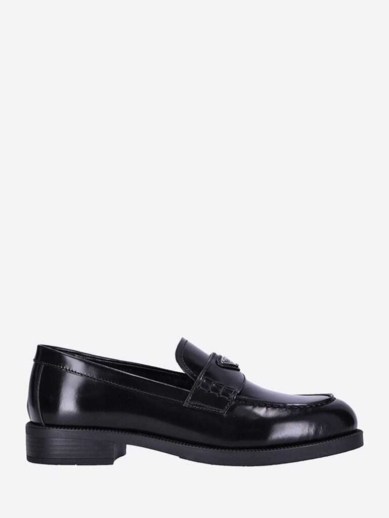 Brushed leather loafers 1