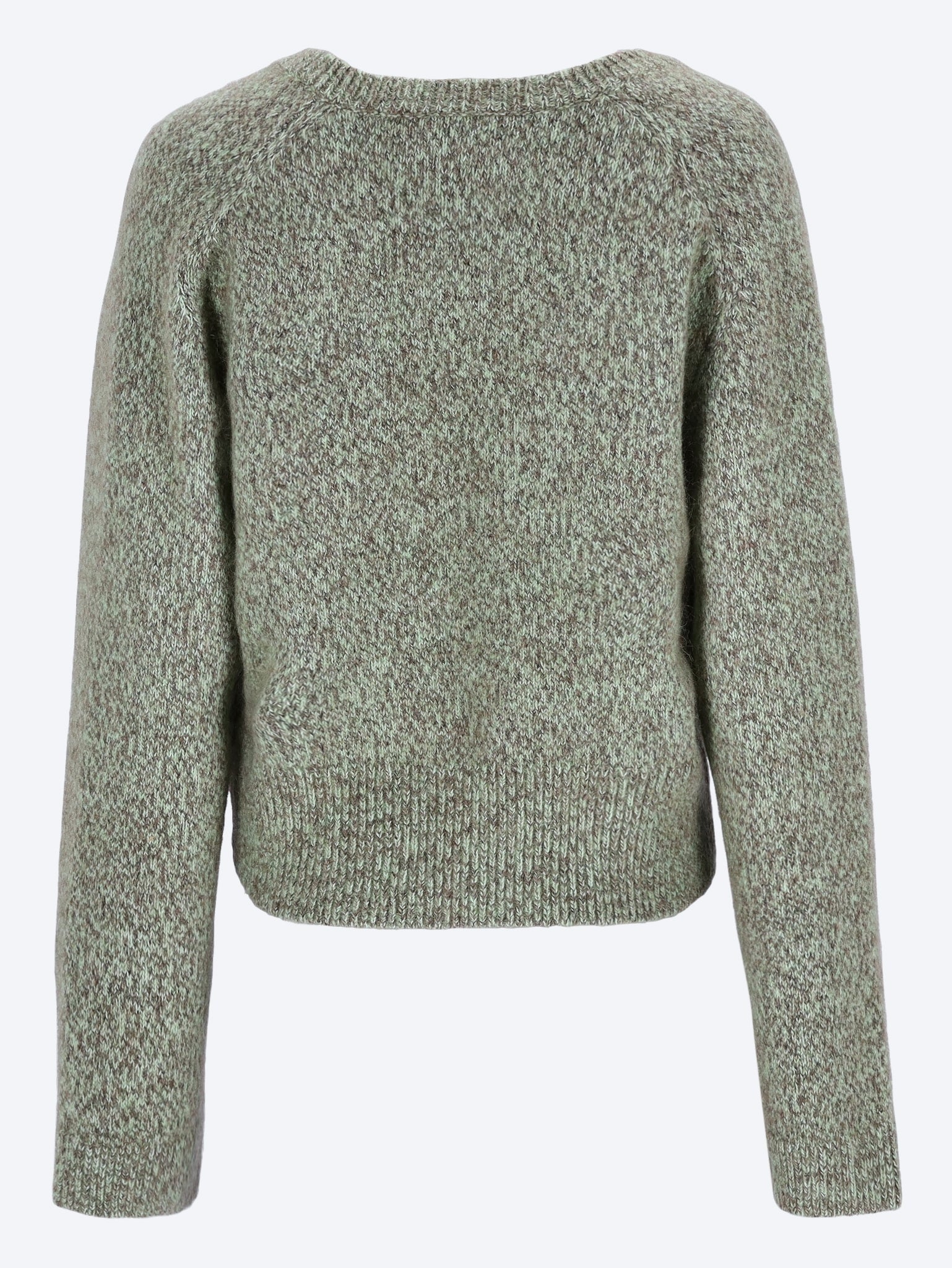Brushed mohair v-neck knitwear 3