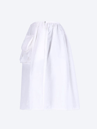 Brushed poplin skirt