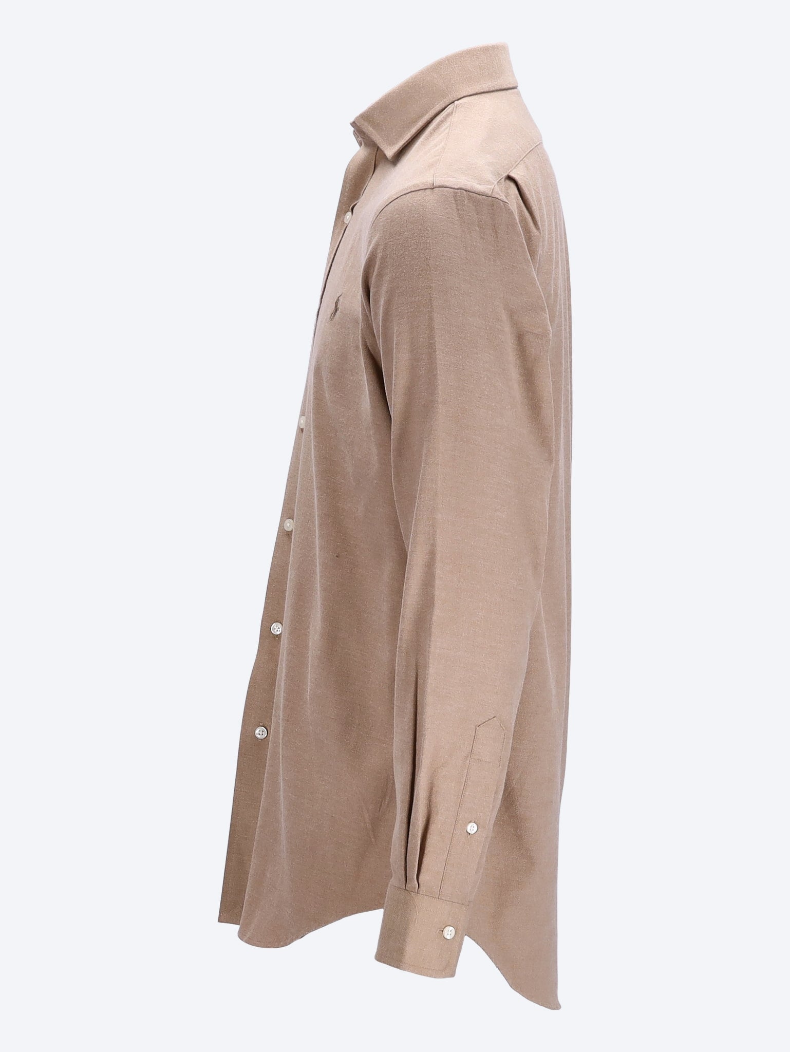 Brushed twill long sleeve shirt 2