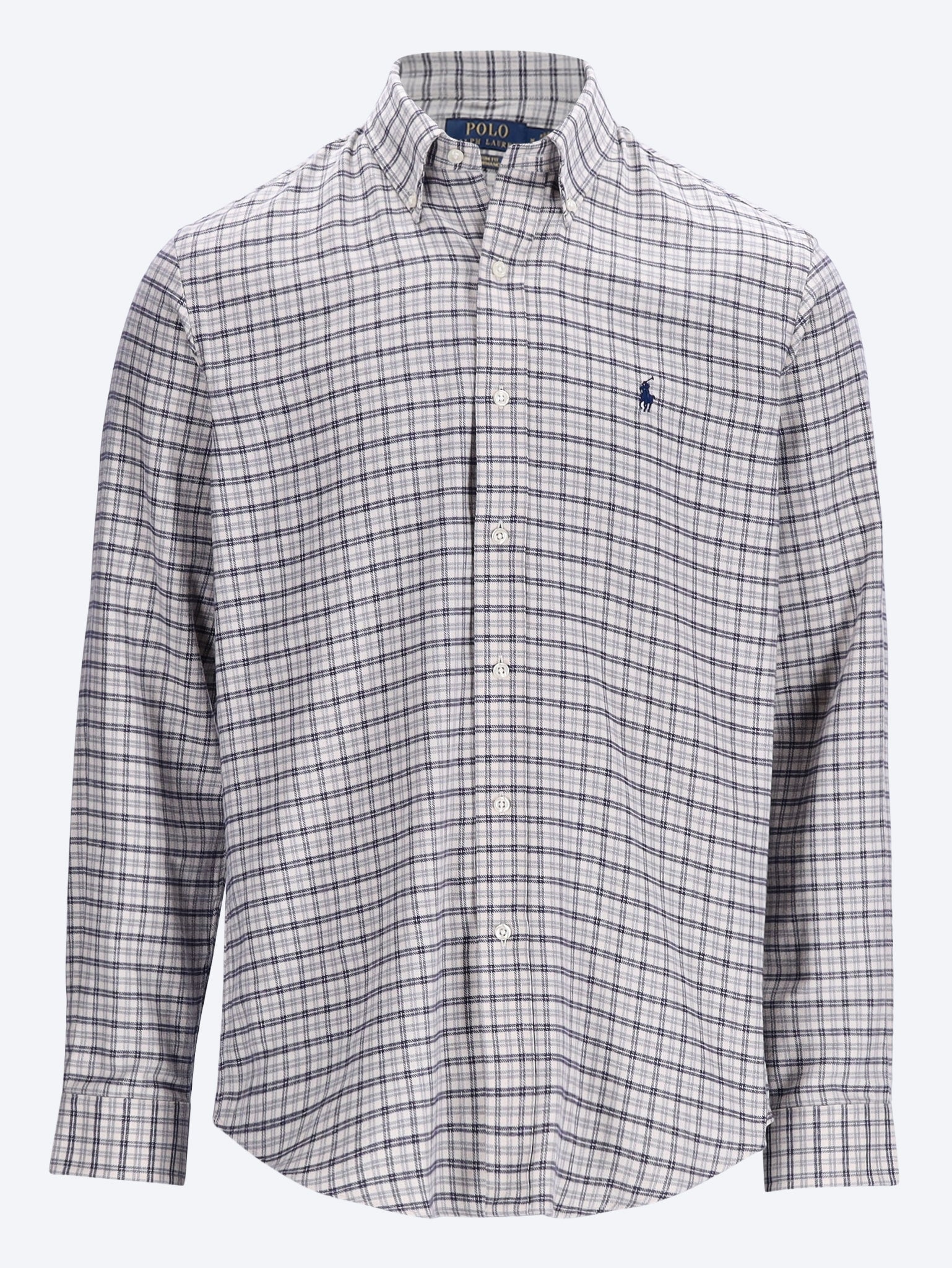 Brushed twill long sleeve shirt 1