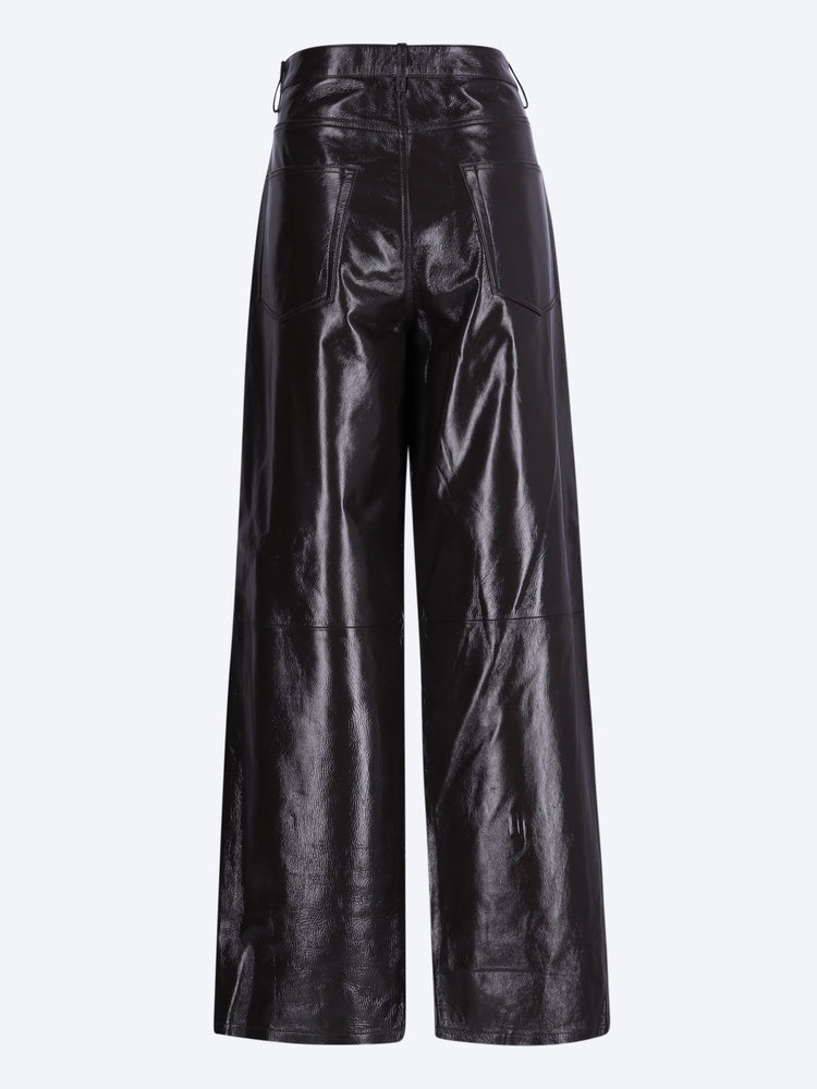 Bruun - lacquer baggy pants 3