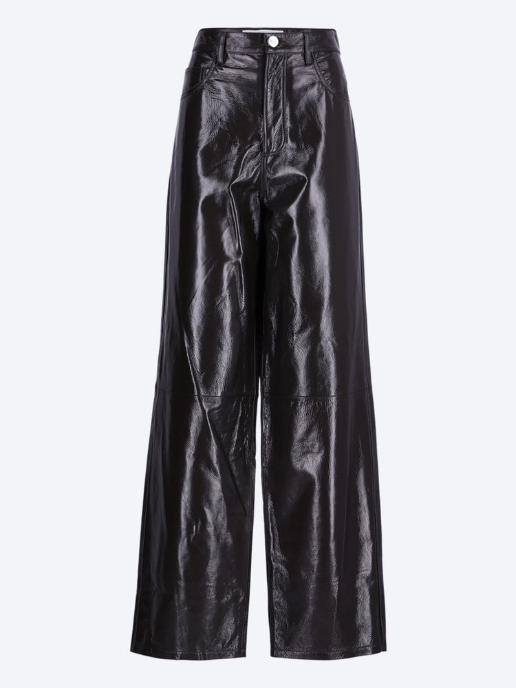Bruun - lacquer baggy pants 1