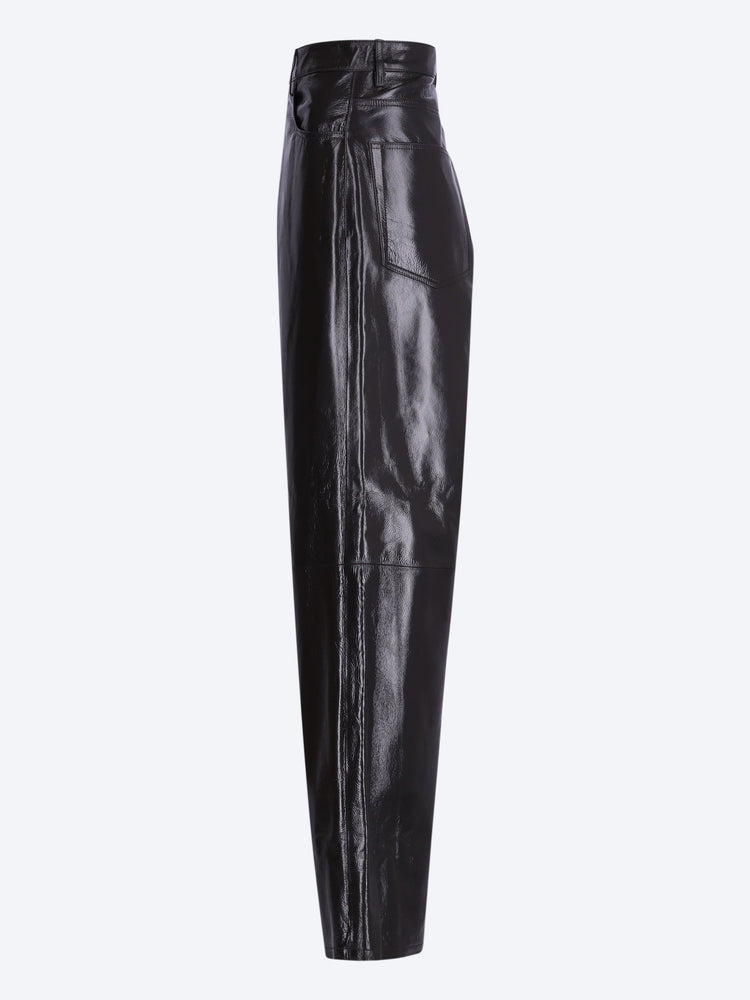 Bruun - lacquer baggy pants 2