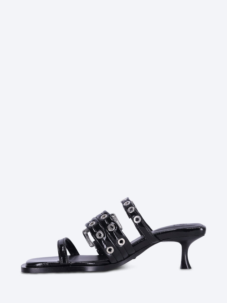 Buckle strap mules 4