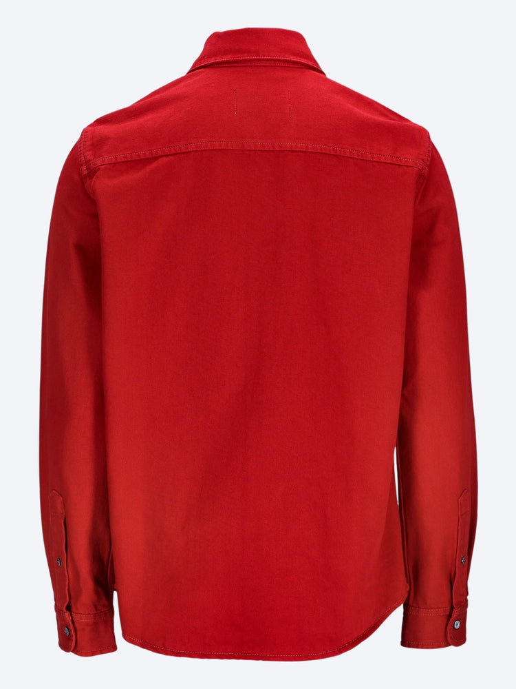 Chemise ami de coeur boutonnée ton sur ton 3
