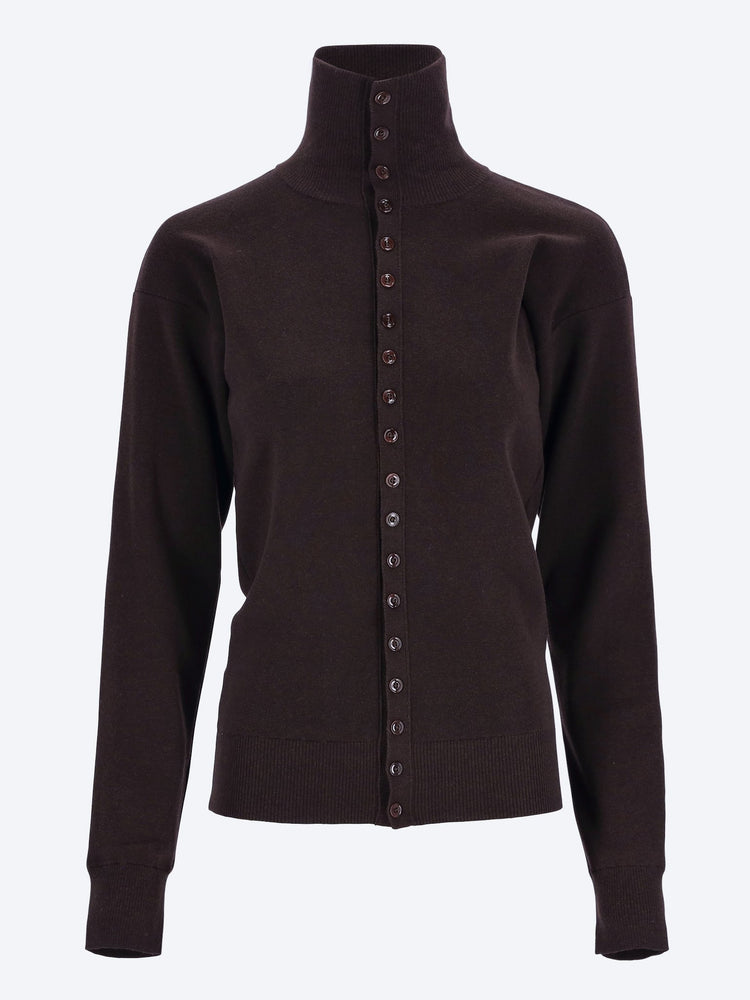Buttoned fitted cardigan 1