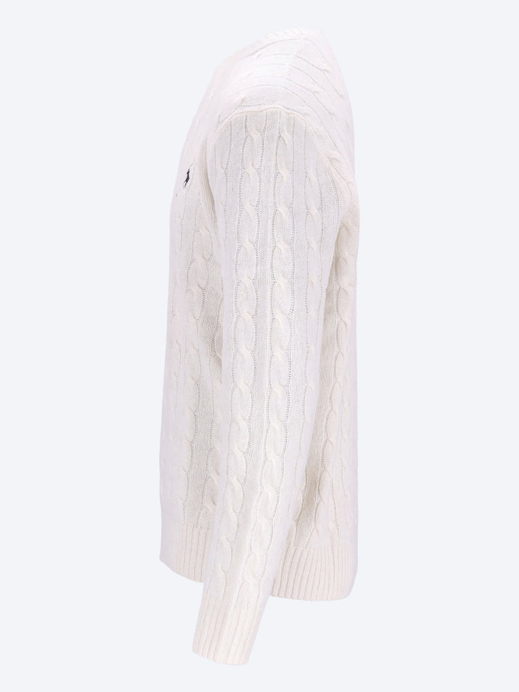 Cable knit crewneck sweater 2