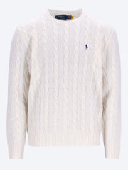 Cable knit crewneck sweater ref:
