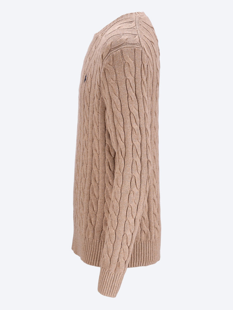 Cable knit crewneck sweater 2