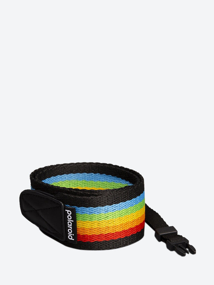 Camera Strap Flat Rainbow Black 1
