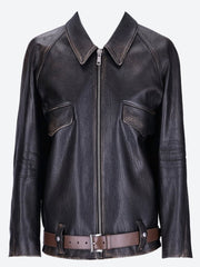 Capra leather belt jacket ref: