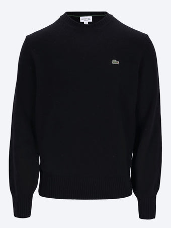Carded wool roundneck sweater