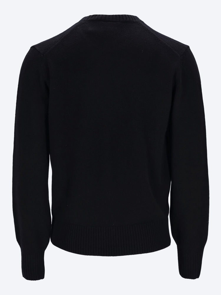Pull à tége de laine cardée 3
