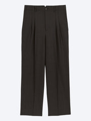 Pantalon carotte taille haute avec 2 plis ref:
