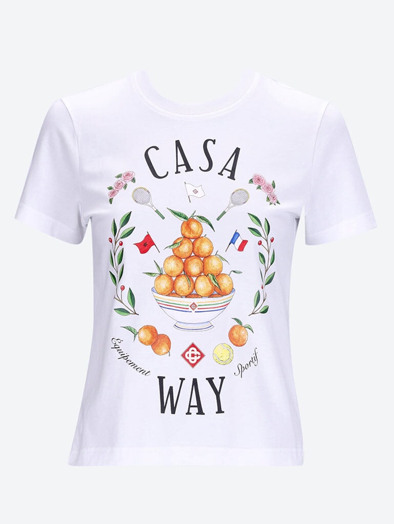 Casa way printed fitted t-shirt 1