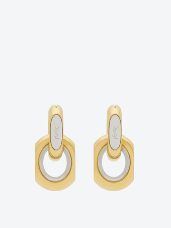 Cassandre Duo Link Earrings in metal