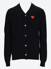 Cdg play cardigan red heart ref: