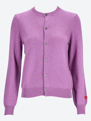 Cdg play  ladies cardigan small red ref: