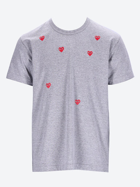 Cdg play many heart t-shirt