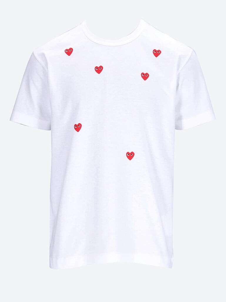 Cdg play many heart t-shirt 1