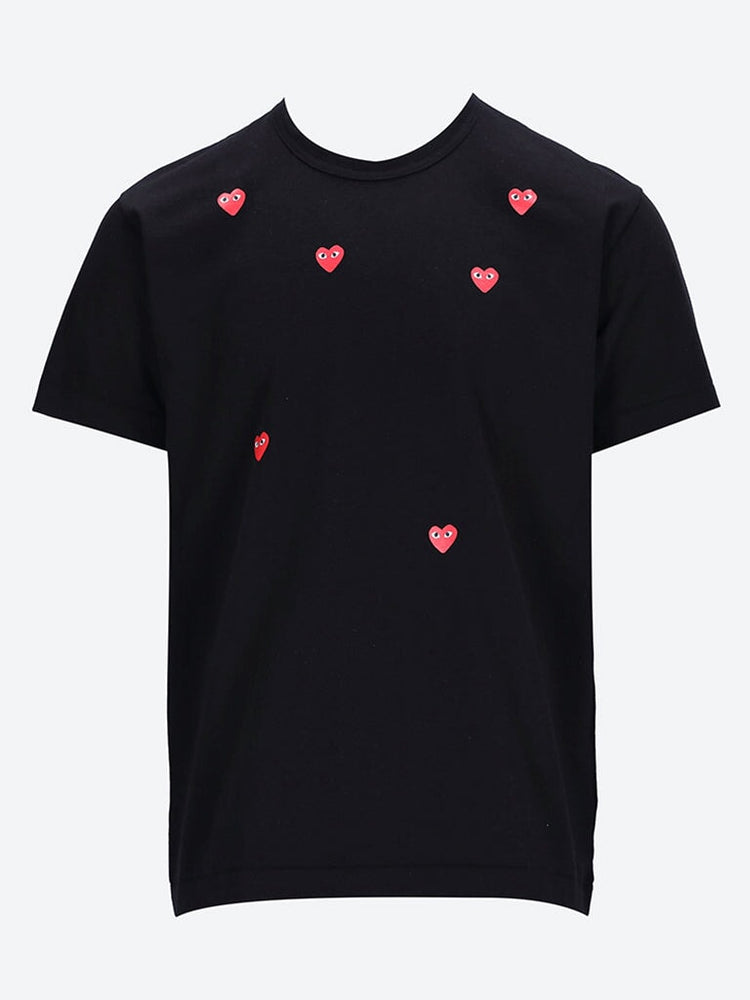 Cdg play many heart t-shirt 1