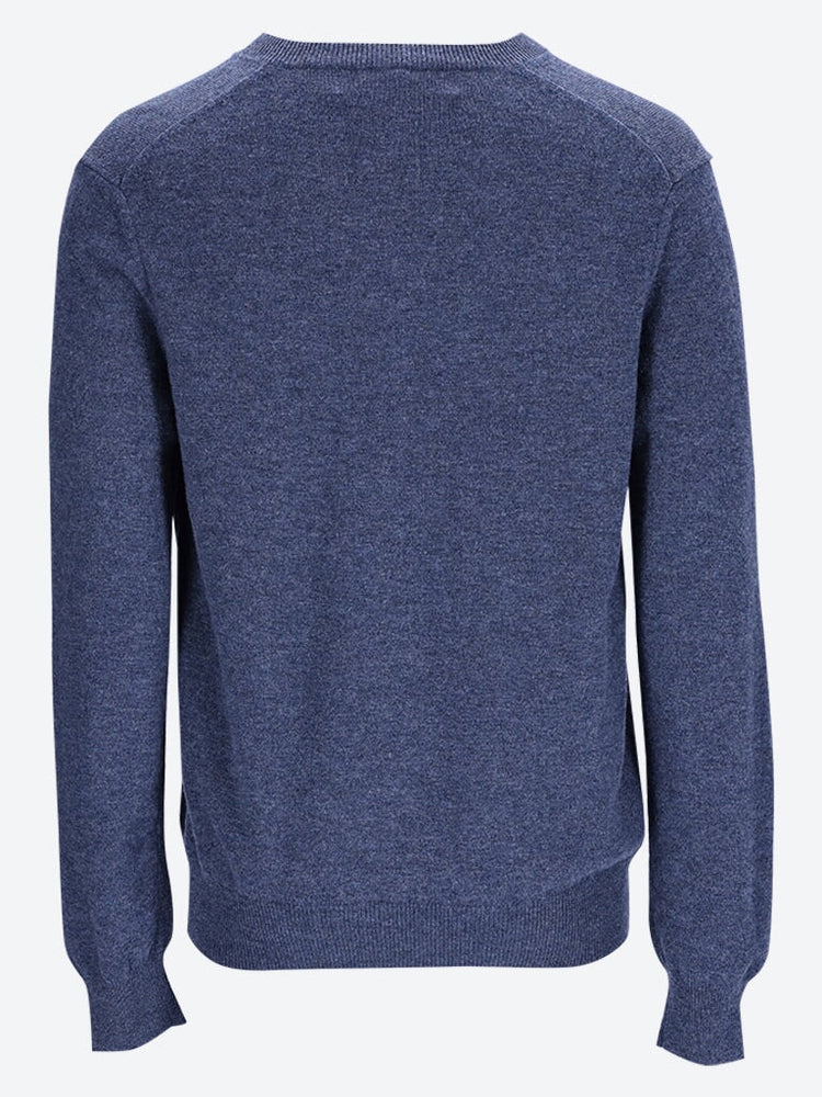 Cdg play mens v-neck sweater 3