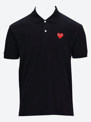 Cdg play polo shirt red heart ref: