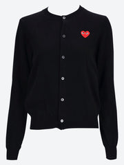Cdg play red heart cardigan ref: