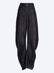 Cela barrel leg leather pants ref: