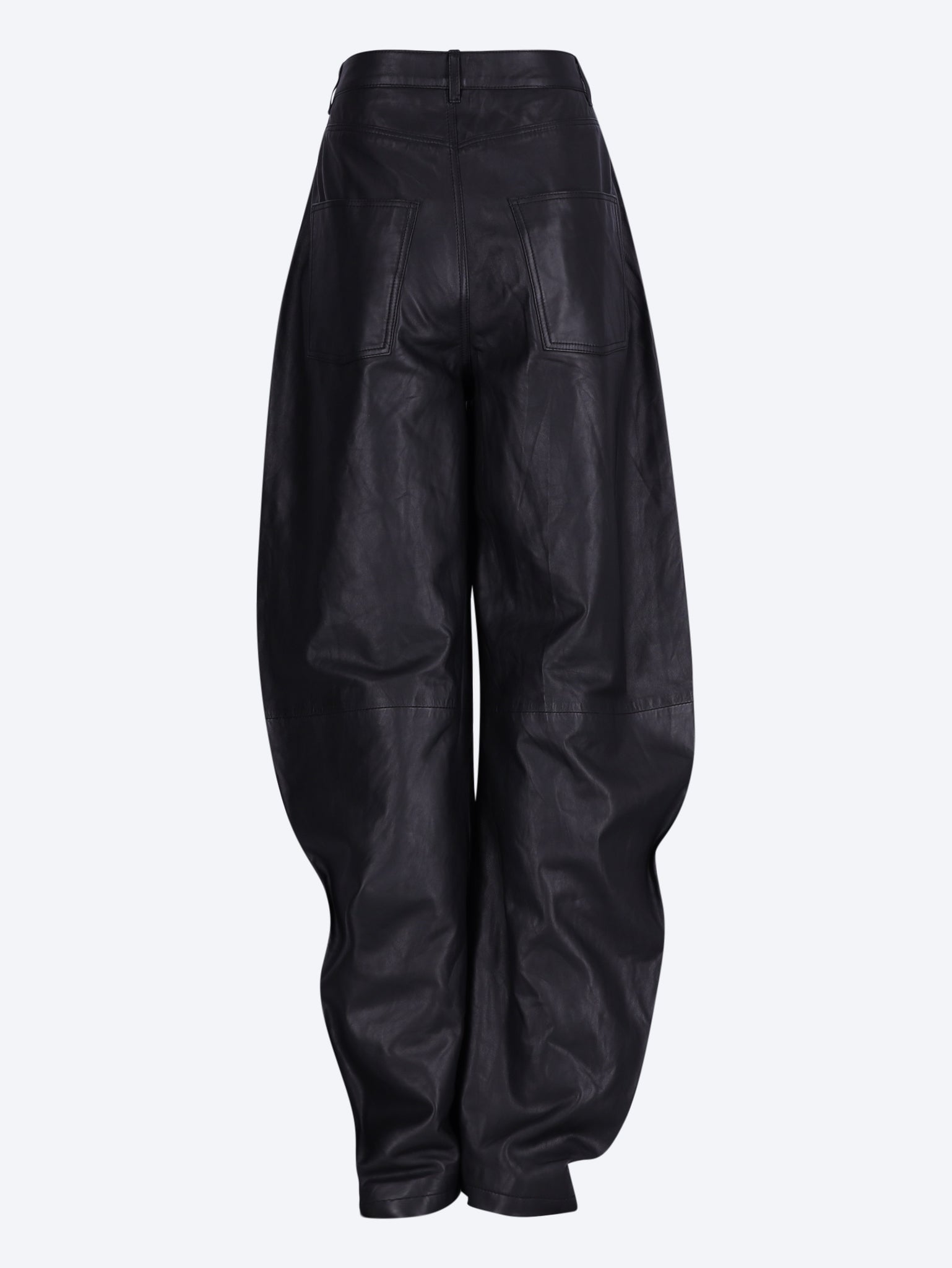 Cela barrel leg leather pants 3