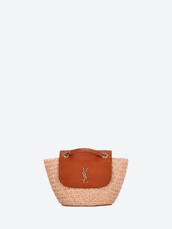 Ysl raffia basket bag