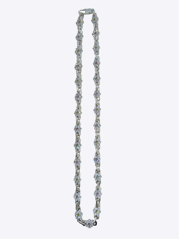 Chain daisy silver morganite 1