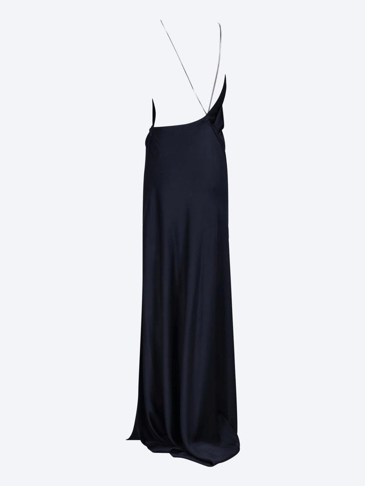 Chain detail halter gown 3