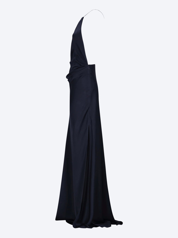 Chain detail halter gown 2