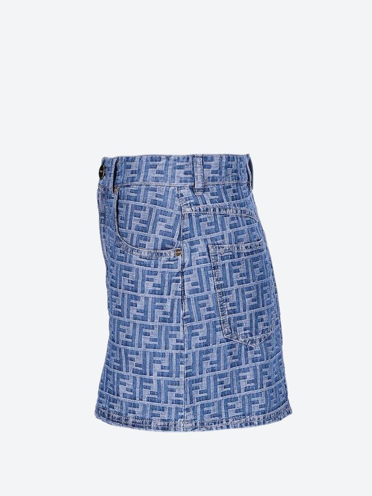 FENDI WOMEN CLOTHING SKIRTS Chambray skirt