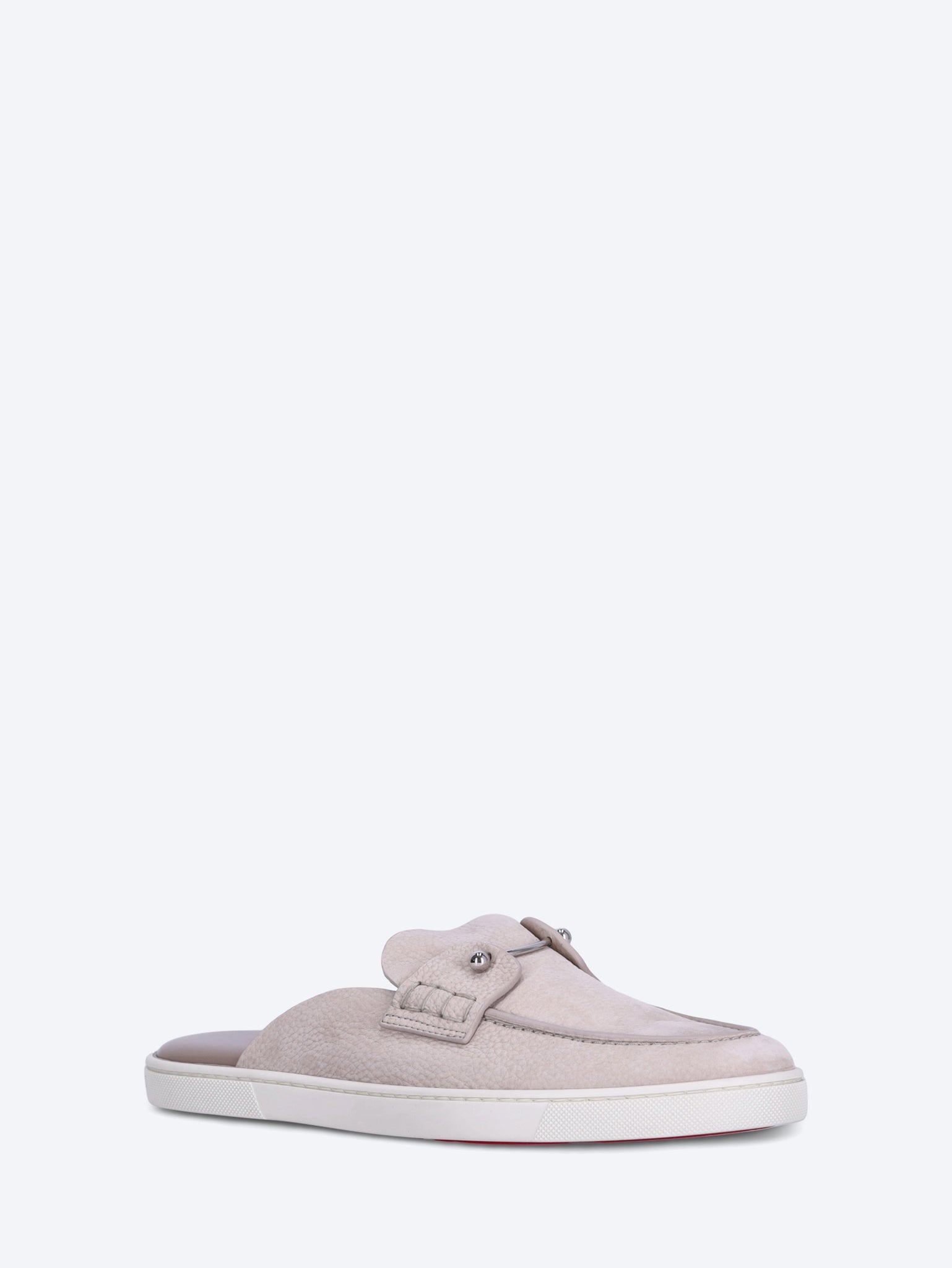 Flache Chanme-Loafer aus genarbtem Nubukleder 2