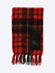 Check mohair wool scarf ref: