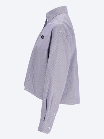 Checked poplin shirt