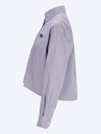 Checked poplin shirt