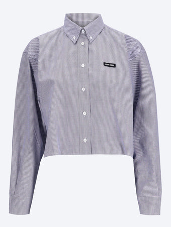 Checked poplin shirt