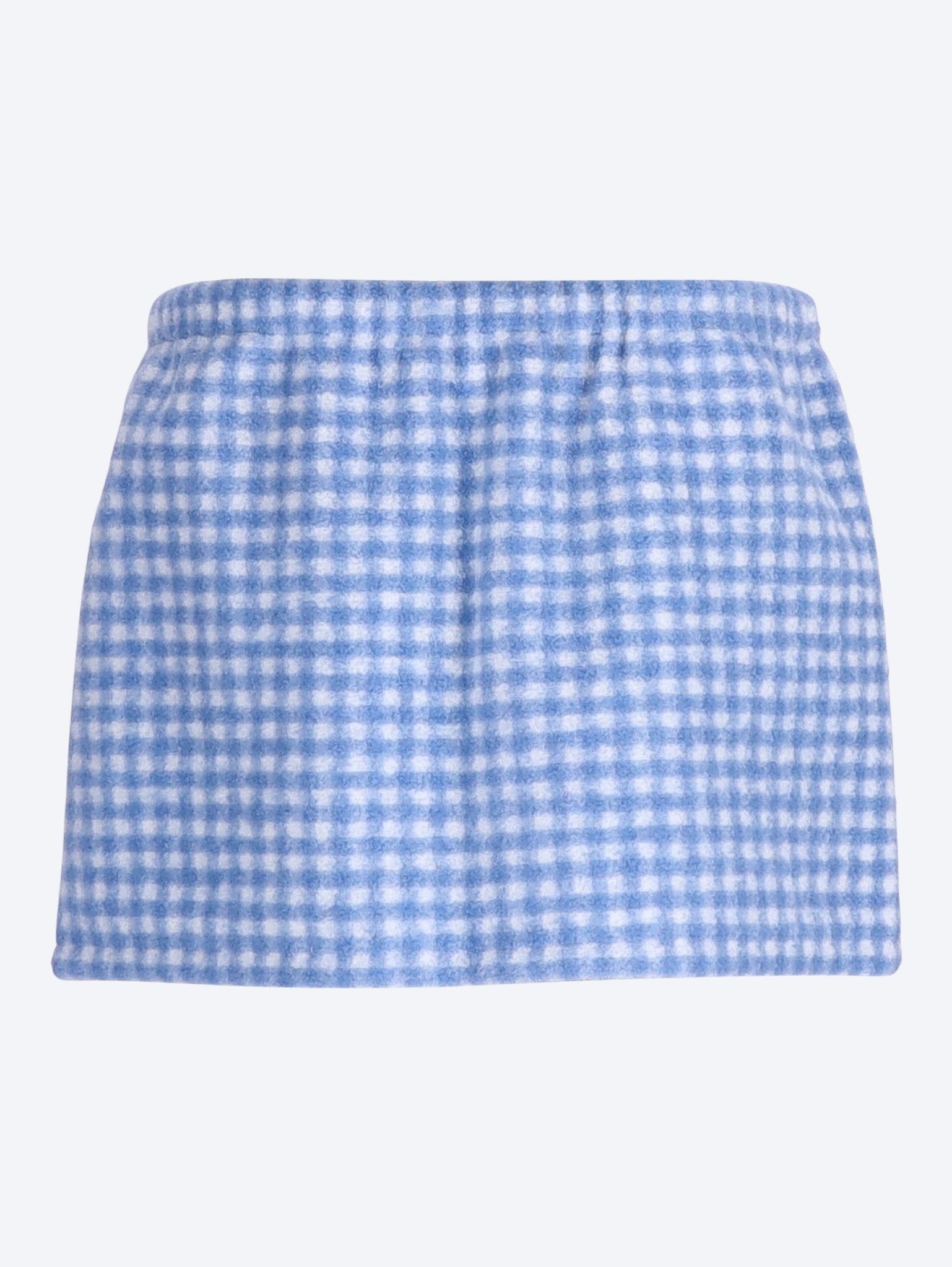 Checked teddy miniskirt 3