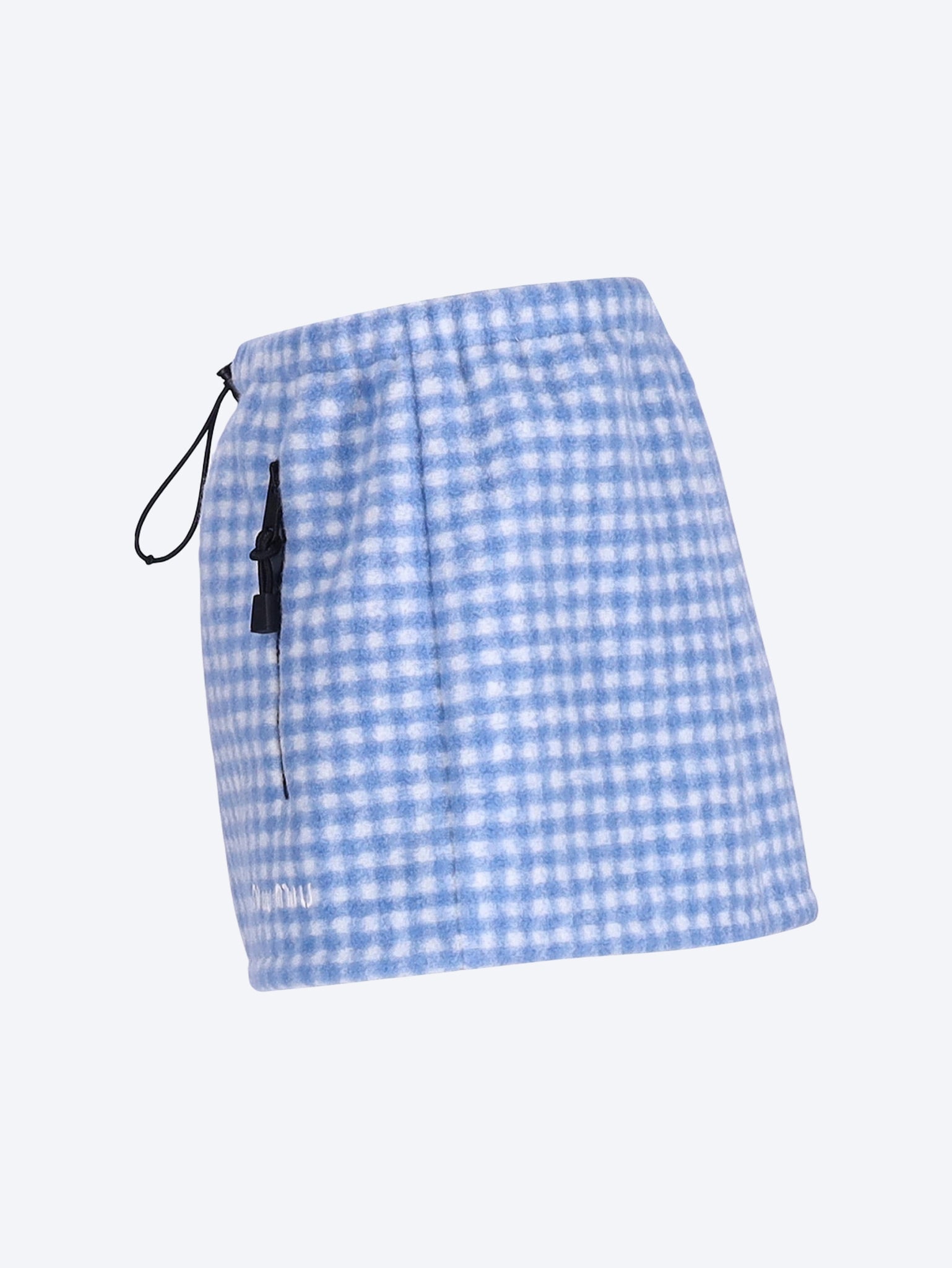 Checked teddy miniskirt 2