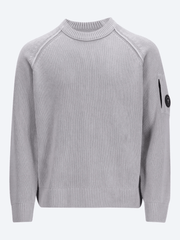 Chenille cotton crewneck lens sweater ref: