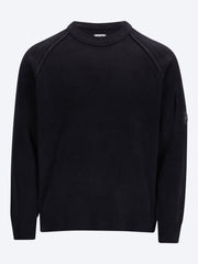 Chenille cotton crewneck lens sweater ref: