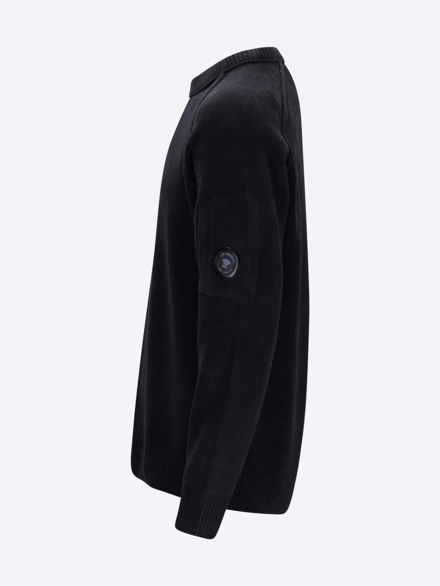 Chenille cotton crewneck lens sweater 2