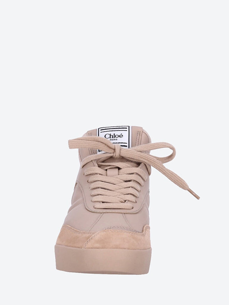 Chlo + ë kick-cuir baskets 3