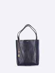 Chloe spin leather medium tote bag ref: